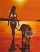 Woman and Tiger